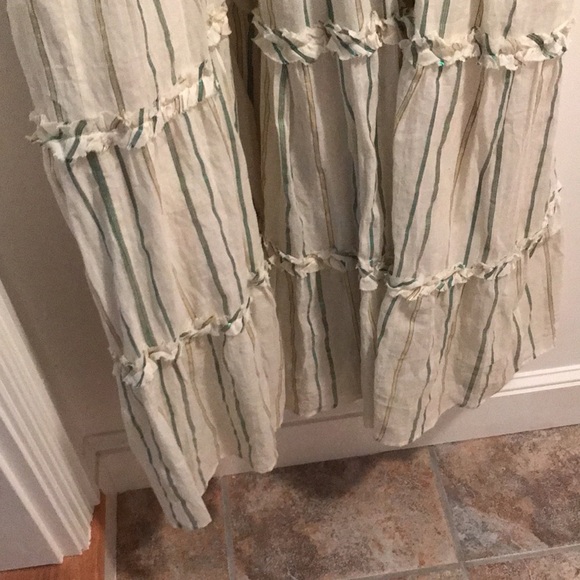 NWT Anthropologie Safa Tiered Shimmer MIDI Dress - Picture 16 of 16